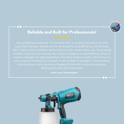 Easy Paint - Cordless Paint Sprayer (2x Batteries Included)